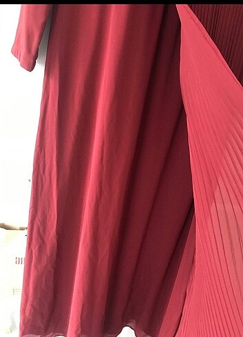 46 Beden Bordo elbise 