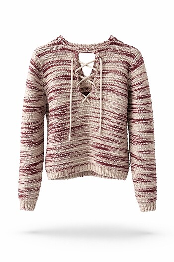 Sırt detaylı kazak - Görsel 2