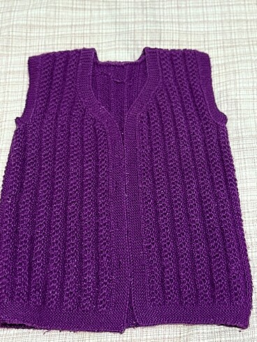 Çocuk örgü yelek - Görsel 2