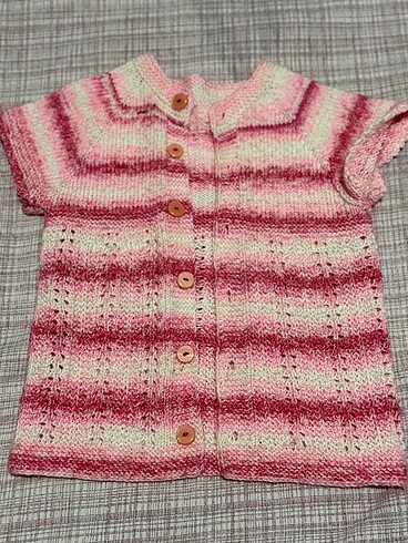 Çocuk örgü yelek - Görsel 3