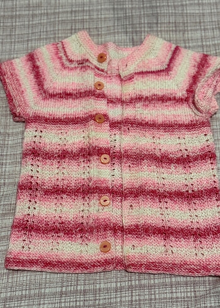 Çocuk örgü yelek - Görsel 3