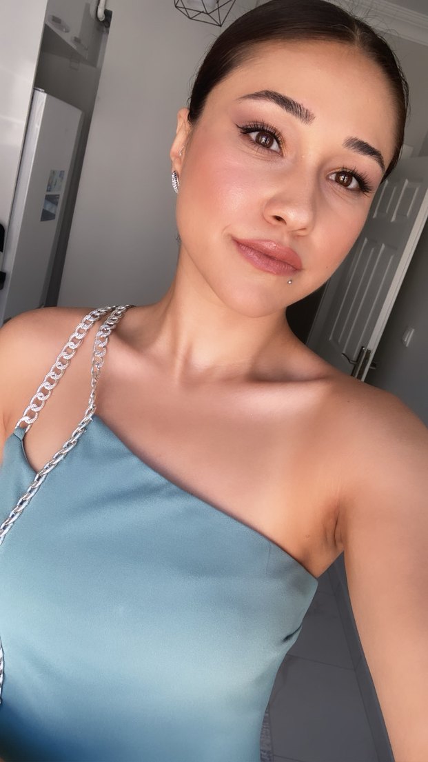 Turkuaz Halter Yaka Mini Elbise - Görsel 2