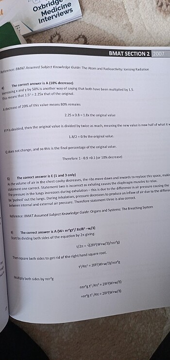  Beden BMAT Past Paper Worked Solutions 