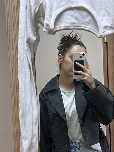 xs Beden haki Renk Zara trençkot