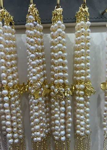 Medine'den Hakiki İnci Çok Renkli Kadın Bileklikler - Görsel 3