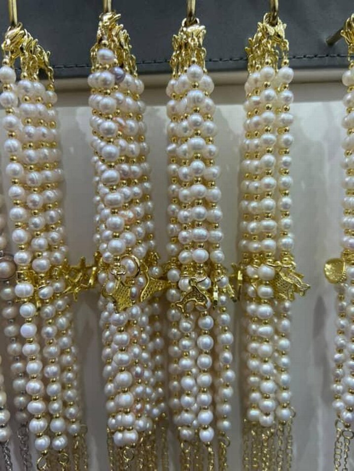 Medine'den Hakiki İnci Çok Renkli Kadın Bileklikler - Görsel 3