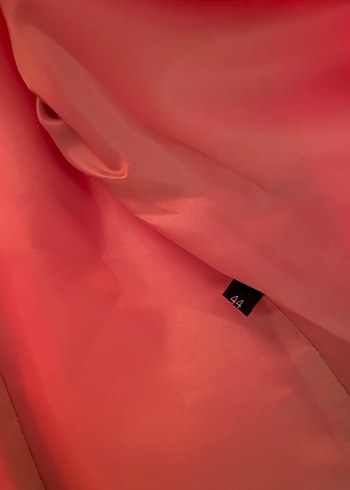 Parlak Pembe Kadın Midi Blazer Ceket - Görsel 2