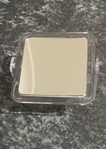 Gri Kare Masaüstü Ayna - Görsel 2