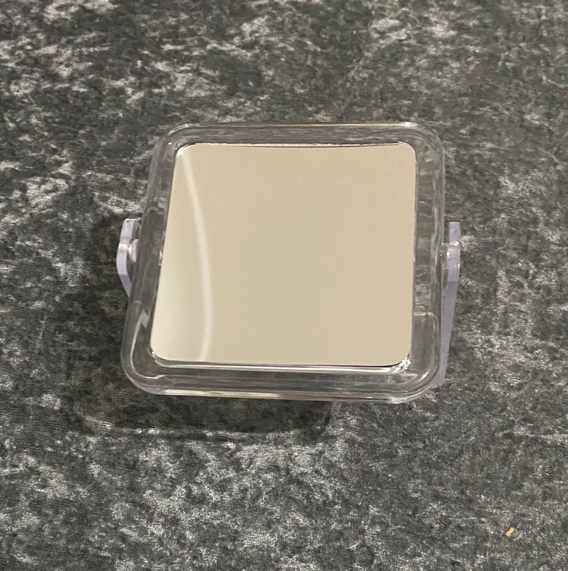 Gri Kare Masaüstü Ayna - Görsel 2