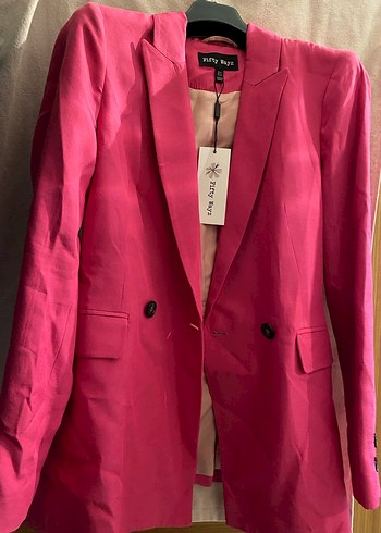 Pembe Uzun Kollu Kadın Ceket - Görsel 3