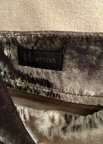 Parlak Gri Süet Hamile Pantolonu - Görsel 3