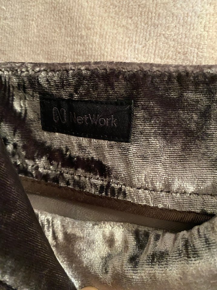 Parlak Gri Süet Hamile Pantolonu - Görsel 3