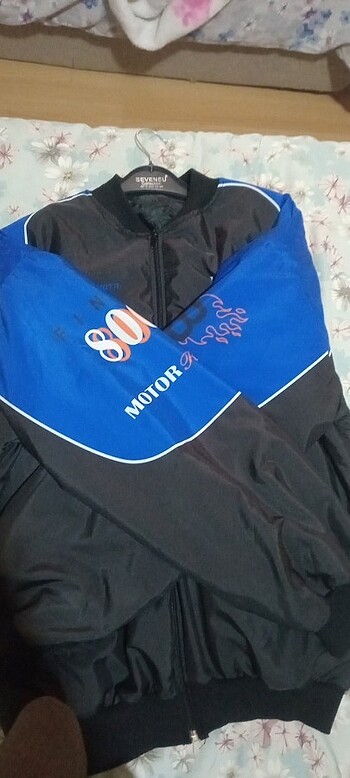 l Beden Mavi bomber ceket