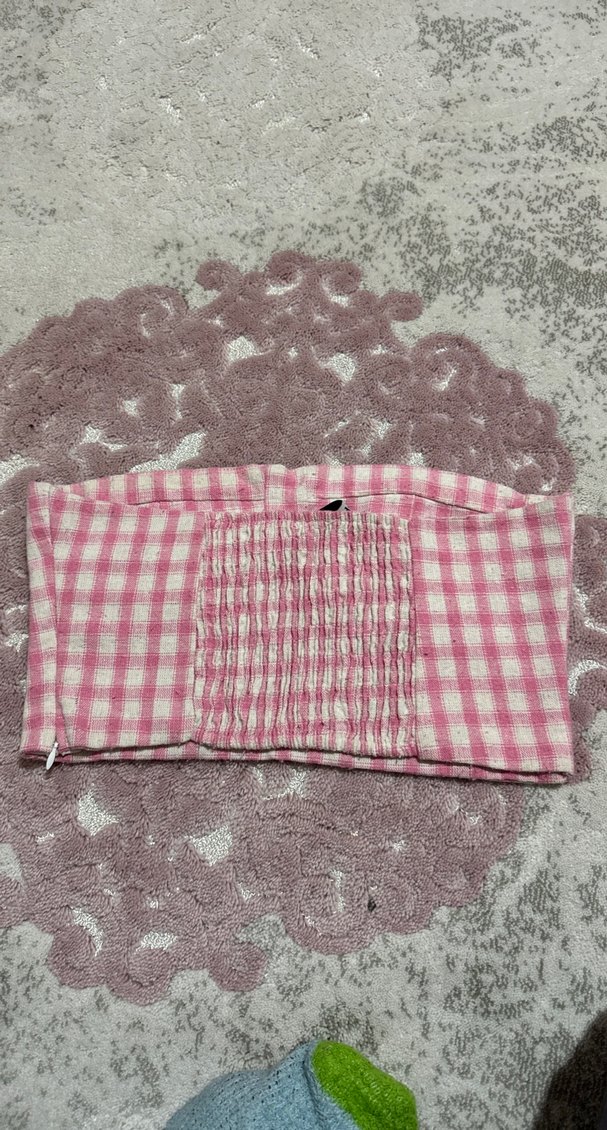 Pembe Kareli bustiyer - Görsel 2