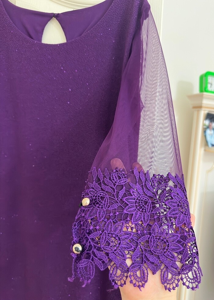 MOR KADIN ELBİSE - Görsel 2