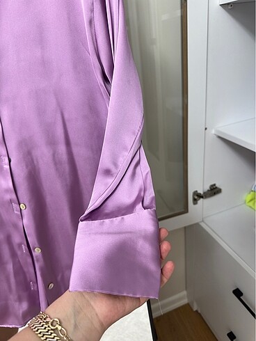 ZARA SATEN GÖMLEK - Görsel 3