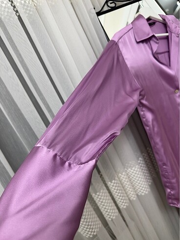 ZARA SATEN GÖMLEK - Görsel 5