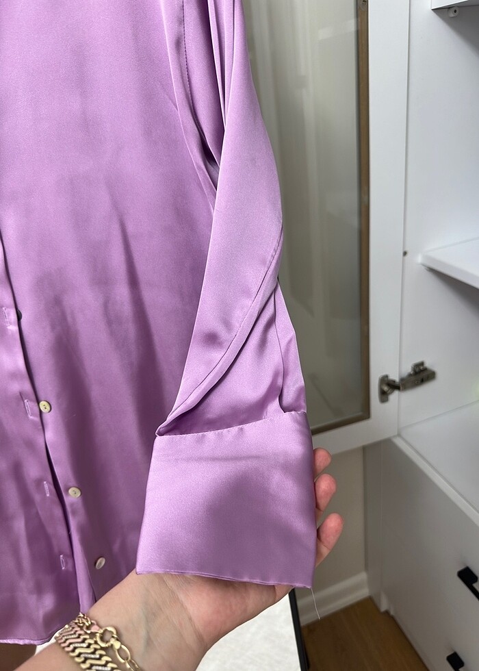 ZARA SATEN GÖMLEK - Görsel 3