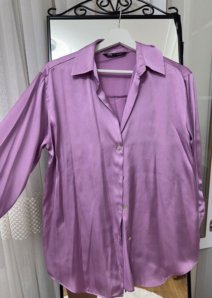 ZARA SATEN GÖMLEK - Görsel 2