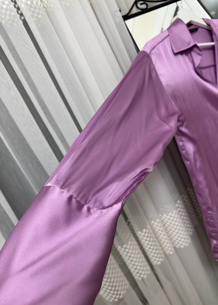 ZARA SATEN GÖMLEK - Görsel 5