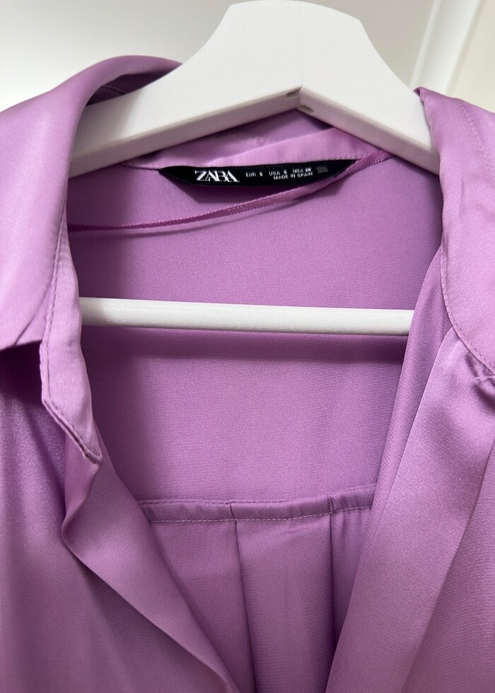 ZARA SATEN GÖMLEK - Görsel 4