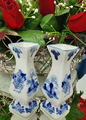 H&M Home Porselen Vazo Çift Set