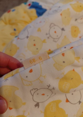 Sarı Bebek Tulumu, Civciv Desenli - Görsel 3