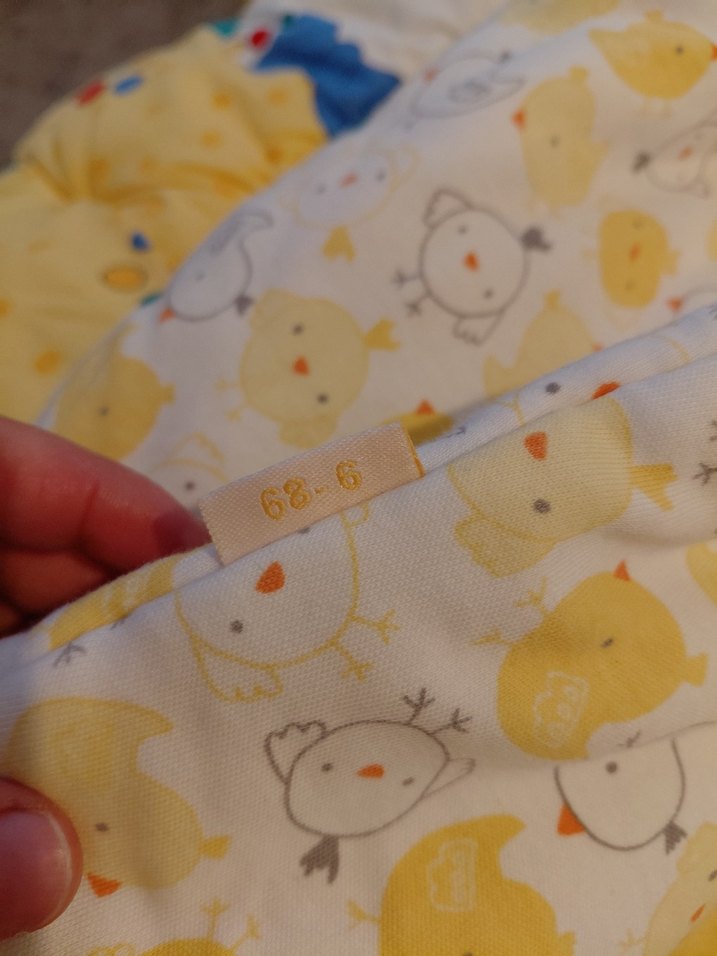 Sarı Bebek Tulumu, Civciv Desenli - Görsel 3