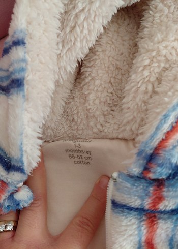 Peluş Kürklü Pastel Renkli Bebek Tulumu - Görsel 4