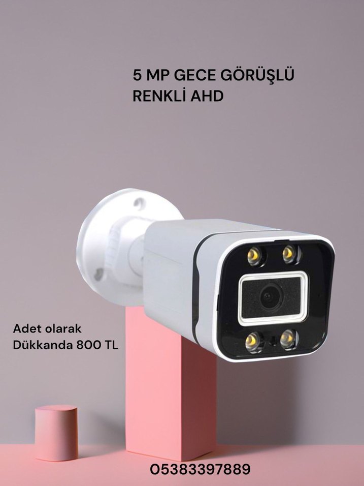 5 MP Renkli Güvenlik Kamerası AHD - Görsel 2