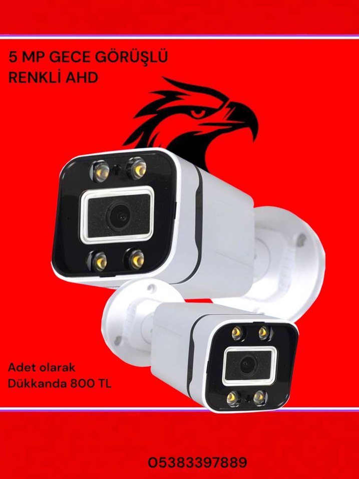 5 MP Renkli Güvenlik Kamerası AHD - Görsel 4