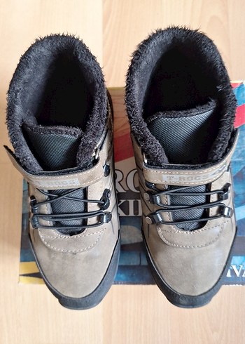36 Beden camel Renk Erkek Çocuk Botu Velcro Bantlı