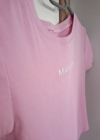 s Beden Mango Pembe Kısa Kollu Tişört