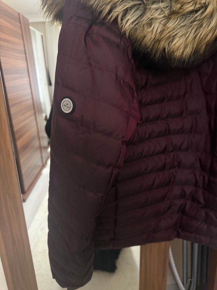 Avva Bordo Kürklü Erkek Günlük Mont - Görsel 4