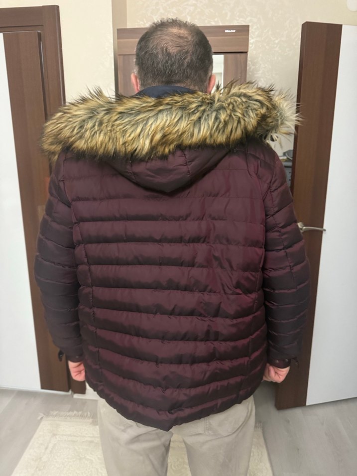 Avva Bordo Kürklü Erkek Günlük Mont - Görsel 2