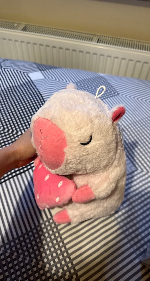 Pembe Kalpli Peluş Oyuncak - Görsel 2