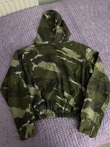 Diğer Askeri desenli CROP sweat
