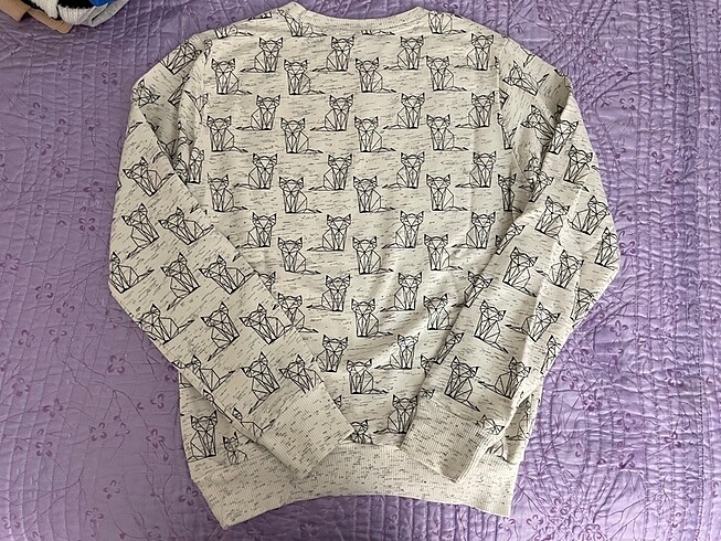 Diğer Kedi desenli sweat