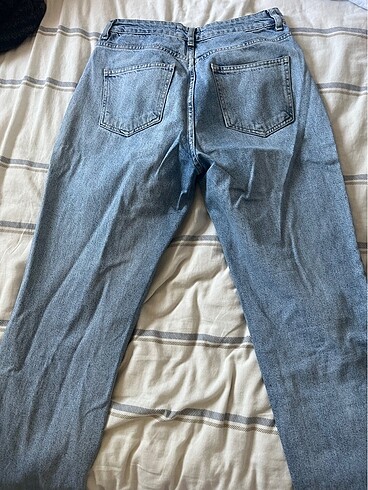 29 Beden Yırtık mom Jean denim pantolon