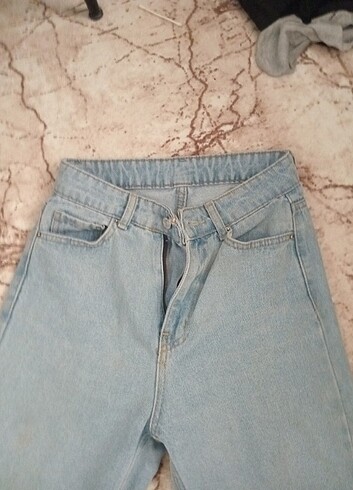 Diğer Buz mavisi mom jean