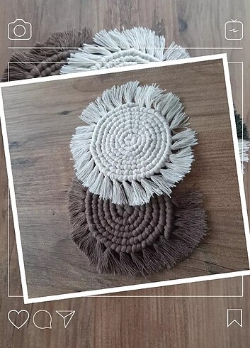 Diğer Makrome Bardak Altlığı