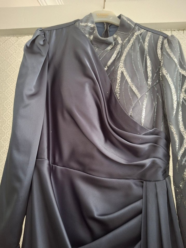 gri tesettür abiye - Görsel 4