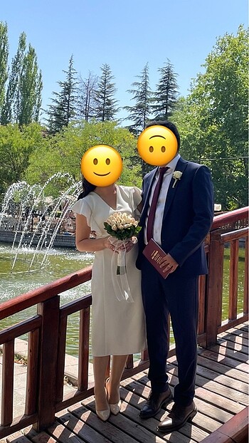 36 Beden Beyaz nikah elbisesi