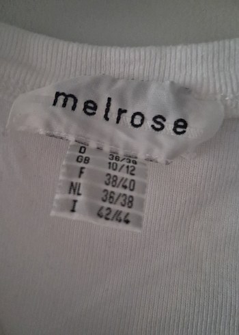 Melrose Beyaz Kadın Atlet melrose 36 38 beden