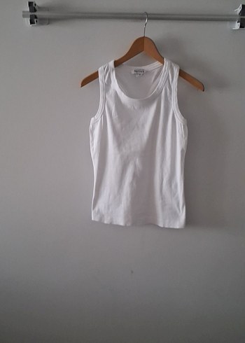 Beyaz Kadın Atlet 38 40 beden melrose