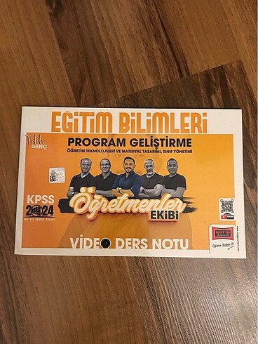 KPSS Eğitim Bilimleri Program Geliştirme Ders Notu Kitabı
