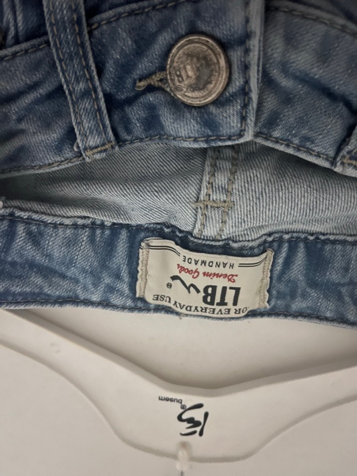 Gri Mavi Kadın Salaş Paça Kot Pantolon - Görsel 5