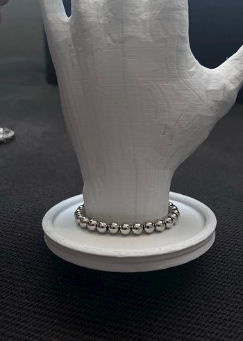 Boncuklu Gri Kadın El Zinciri - Görsel 3