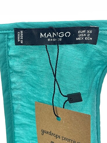 m Beden yeşil Renk Mango Kısa Elbise %70 İndirimli.