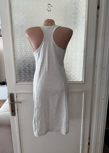 Diğer Gri Baskılı Pamuklu Kadın mini elbise